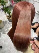 レヴリー(reverie)&nbsp;艶髪Wカラー髪質改善トリートメントハイトーンピンク心斎橋