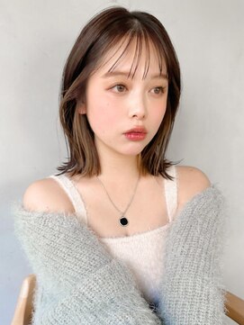 キリ 表参道(kyli) ★大人ガーリー ダークアッシュ 似合わせカット 着物 小顔