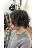 センターパート/ツイストスパイラルパーマ/ウルフヘア