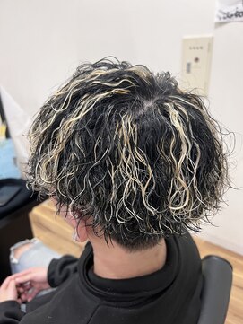 スウェル 稲毛店(Swell) ハイライト×波巻きパーマ[稲毛/稲毛駅/メンズ/メンズパーマ]