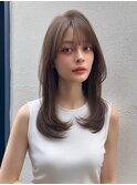 髪質改善　レイヤーカット　ベージュカラー０１