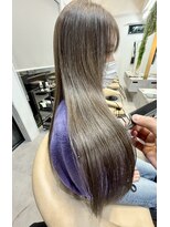 バーチミシマ(BIRCH mishima)&nbsp;グレージュハイライト艶髪ロングヘア☆圧倒的技術のロングヘア