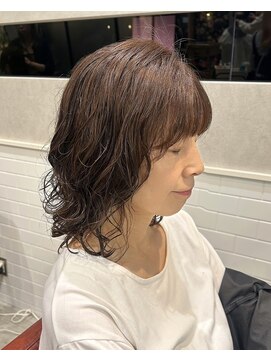 ザザ シンジュク(ZA/ZA shinjuku) 柔らか質感ミディパーマ