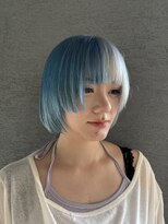 アルカナ 明治神宮前原宿(ARCANA) デザインカラー ブルーカラー レディースショート ショートヘア