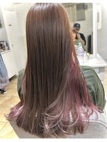 ワースホワイル(WORTH WHILE) 大人ガーリーダークアッシュミディアムレイヤーカットブリーチ