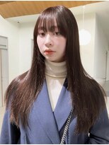 ローレンジウ(LOREN JU)&nbsp;着物ヘア/ダークアッシュ/ミディアムレイヤーカット/名古屋名駅
