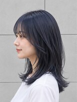 サロンドリアン(Salon de Lien) サロンドリアン 谷崎 ブルーアッシュセミロング