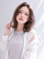 ヘアリゾート粋 トゥジュ 池袋東口店(tujuh) 透明感ブラウン/グレージュ/ミディアム/カール