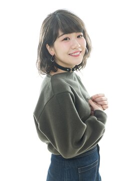 ヘアーサロン イルア 北越谷(hair salon I'LUNA) カーキアッシュボブ