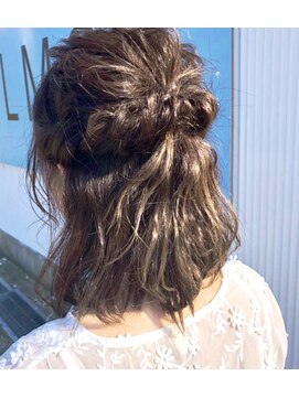 エルモ(ELMO) ロープ編み / 波アレンジ / *パーティにカジュアルに*