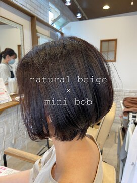 ミルク(MILK) *natural beige × mini bob*