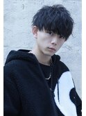 前下がりブルーブラックゆるふわマッシュ!