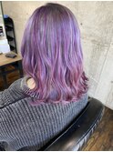 #ユニコーン #ガルボ #@garbohair_rina  #グレー #ピンク #紫