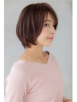 カバーヘア イヴ 戸頭店(COVER HAIR EVE) アッシュピンク小顔矯正立体カット大人ボブY戸頭20代30代40代