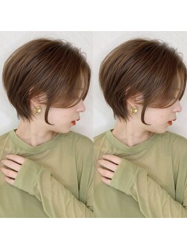 ロンド ストラーダ 心斎橋(Lond strada) ショート×ハイライト白髪ぼかし×シルキーベージュ[心斎橋]