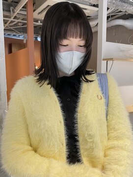 コフィー バイ メルト 吉祥寺(cofy by melt) 【中澤彩乃】顔まわりレイヤーウルフカットダークグレージュ前髪