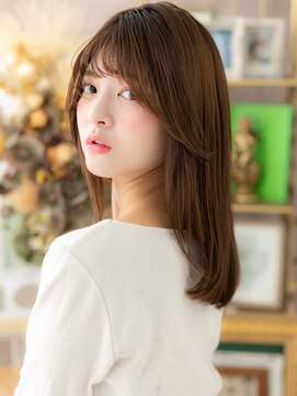 カバーヘア ブリス 戸田公園西口店(COVER HAIR bliss) 大人かわいいシースルーバングワンカールa戸田公園20代30代40代