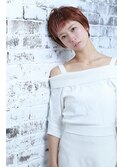 タイトショート×ハイトーンオレンジカラー２０代３０代４０代♪