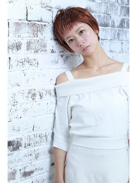 ノイ(noi) タイトショート×ハイトーンオレンジカラー２０代３０代４０代♪