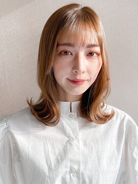 リヤン 表参道(lyann) くびれヘア レイヤーカット アプリコットオレンジ ハイライト ☆