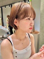 ロンドブルーム 天神大名店(Lond Bloom)&nbsp;ミルクティベージュカラーミニボブ大人ショートボブショート