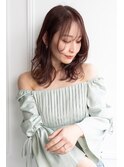 ミディアムレイヤーカットストレートロングウルフカットベージュ