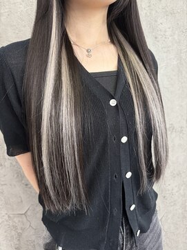 ルーツアイリー 心斎橋(ROOTS IRIE) インナーハイライト/ホワイトアッシュカラー/ストレート