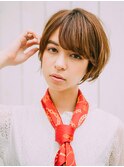 ナチュラル前下がりショート20代/30代/40代/ハレマチ通り