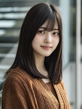 アルトリスト(Altruist Aging×HAIR&SPA) ★ダークアッシュ大人ガーリーボブ着物ミディアムレイヤーカット