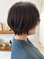 ルヴェール 茜部店(Le Vert) 丸みショート×透明感カラー