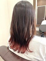 ミミックヘアー(MiMic hair)&nbsp;裾カラー/レッド