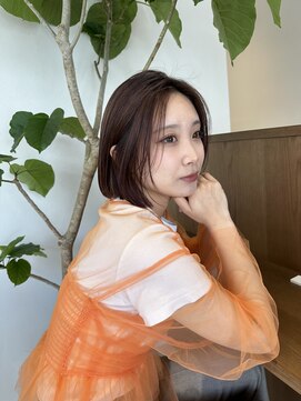 リル 茅ヶ崎(Liru:) 黒髪/ボブルフ/ネビージュ/小顔/ワンレン/茅ヶ崎/髪質改善/前髪