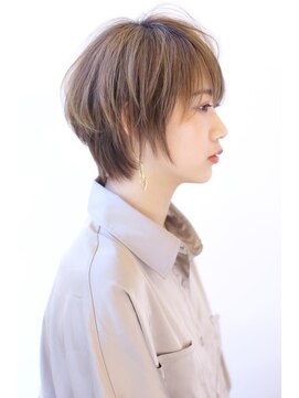 オーロ 池田店(ORO) 20代30代40代50代ボブルフネビージュ小顔ワンレンショート