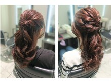 ハーフアップスタイル☆