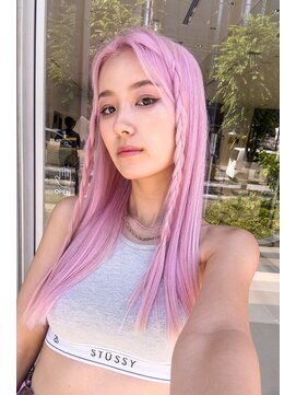 タイドヘア 茨木店(TIDE HAIR) 【海外HAIR】ハイトーンピンク/ストリートスタイル