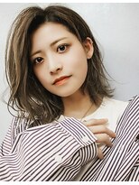 ユートラクト 守口竜田通り店(U-tract)&nbsp;ミディーヘア×グレーベージュ　20 30 40代