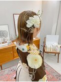 卒業式着付けも◎鎖骨ミディアム水引ヘアセット【ノグチ】