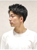 モテ髪アップバングツーブロック爽やか