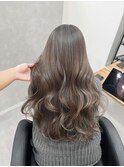 グレージュ　ケアブリーチ　ダブルカラー