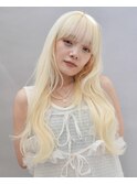 レイヤースタイル/ブロンド/ホワイトブロンド/ケアブリーチ/20代