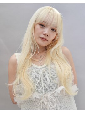 ラック 表参道(LUCK) レイヤースタイル/ブロンド/ホワイトブロンド/ケアブリーチ/20代