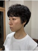 マッシュショートパーマスタイル