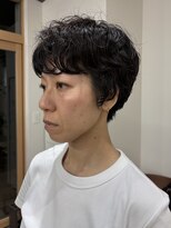 ウッド(uood)&nbsp;マッシュショートパーマスタイル