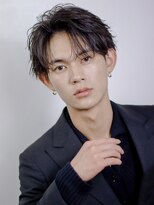 オーシャントーキョー サニー 原宿(OCEAN TOKYO Sunny)&nbsp;フェザーパーマセンターパートニュアンスパーマ韓国マッシュ黒髪