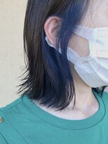 ピケ(pique)&nbsp;切りっぱなし外ハネボブ×インナーカラー/20代/30代/40代