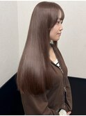 ミルクティーブラウン/ケアブリーチ/ロング/10代/20代/30代