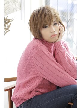 ヘアアンドメイク エジェリ(hair&make egerie) 外人風やわらかショート　ダブルカラー　恵比寿