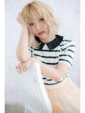 ヘアアンドビューティー ミック(Hair & Beauty miq) ハイトーンｘゆるふわMIX(miq阿佐ヶ谷)