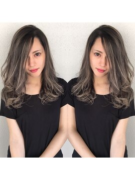 トルネード(TORNADO) オンブレ極細ハイライトグレージュ