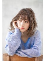 【HAVANA渋谷】大人かわいい☆シースルーバング×ベージュ